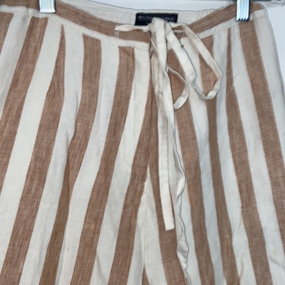 The J. Peterman Company Wide Leg Linen Pants - Picture 3 of 10